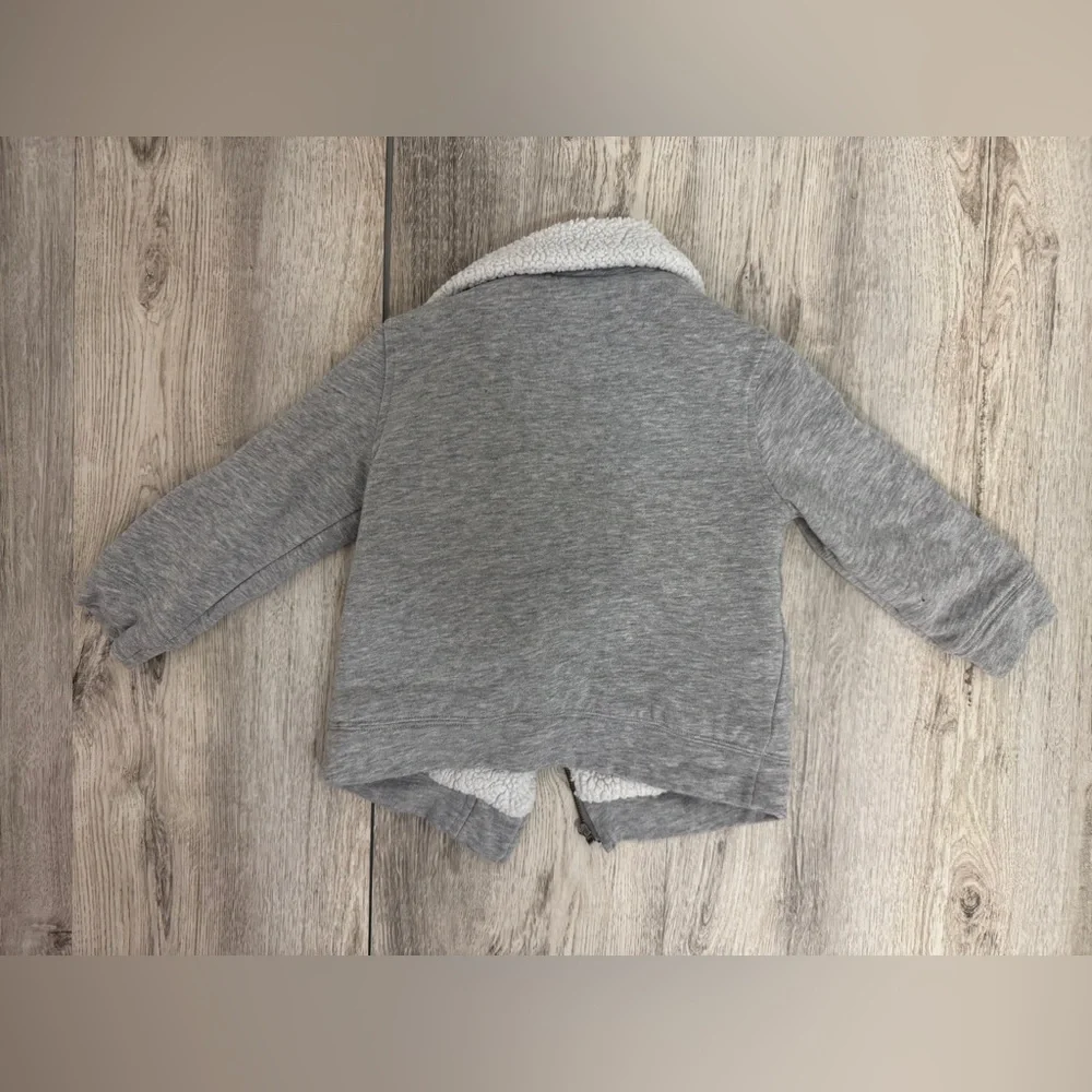 Gray Kids' Sherpa-Lined Jacket